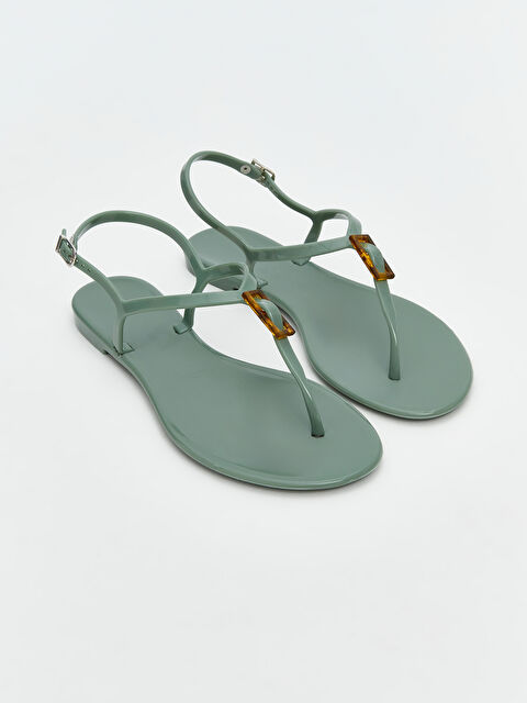 LCW STEPS Toka Detaylı Parmak Arası Kadın Plaj Sandaleti - S5R074Z8-SPU