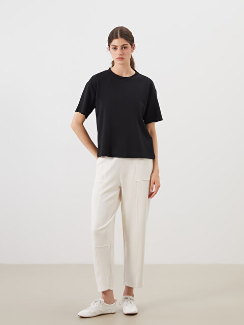 LCW Modest Beli Lastikli Kadın Eşofman Altı - S5R079Z8-FEJ