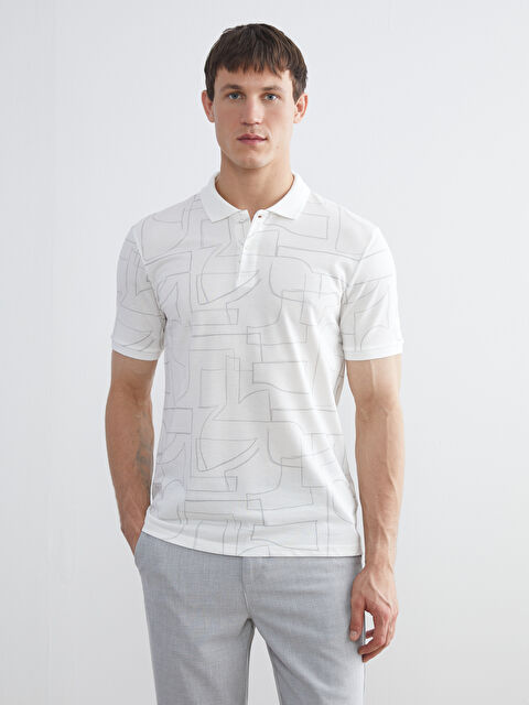 LCW Vision Polo Yaka Desenli Pike Erkek Tişört - S5R093Z8-R9J