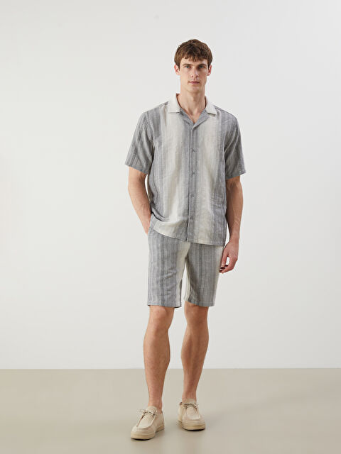 LCW Vision Standart Kalıp Desenli Erkek Şort - S5R095Z8-CUZ