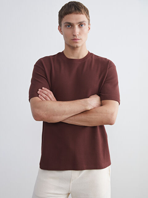 LCW Vision Bisiklet Yaka Erkek Tişört - S5R148Z8-E7Y