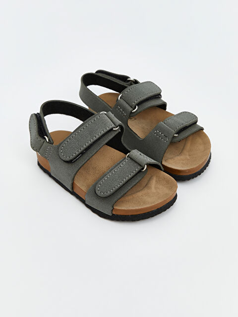 LCW STEPS Süet Görünümlü Erkek Çocuk Sandalet - S5R168Z1-VYZ