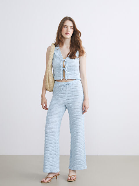 LCW Vision Beli Lastikli Ajurlu Kadın Pantolon - S5R247Z8-FUX