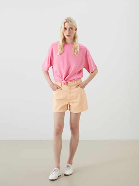 LCW Jeans Standart Fit Kadın Jean Şort - S5R263Z8-GA0