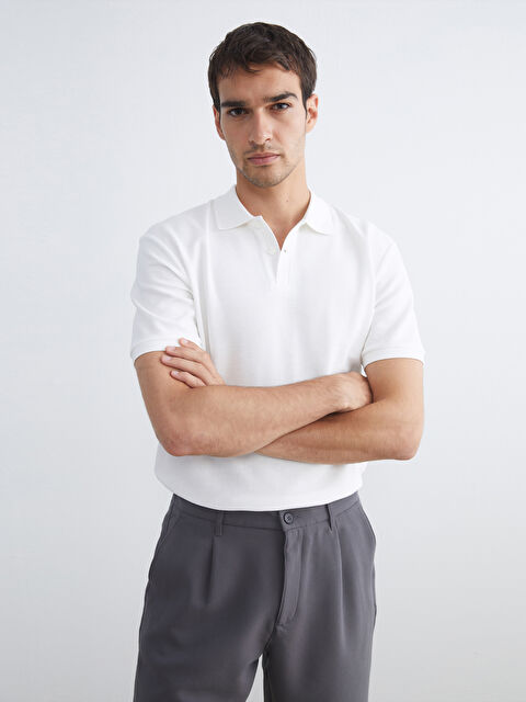 LCW Vision Polo Yaka Kısa Kollu Erkek Tişört - S5R282Z8-R9J