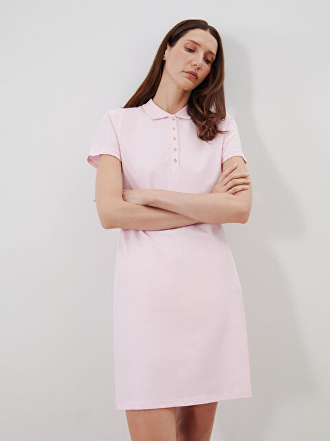 LCWAIKIKI Classic Polo Yaka Pike Elbise - S5R326Z8-FYX
