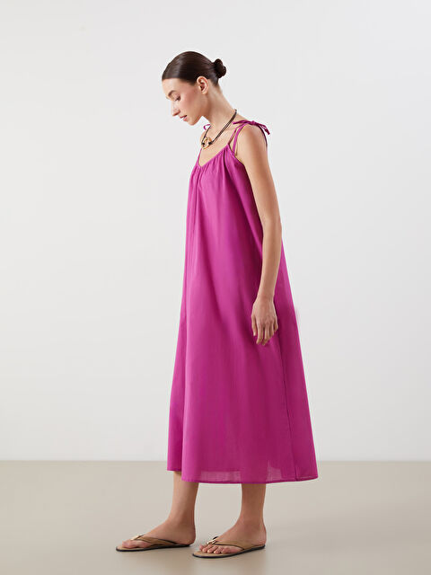 LCWAIKIKI Classic V Yaka Askılı Elbise - S5R361Z8-EDF