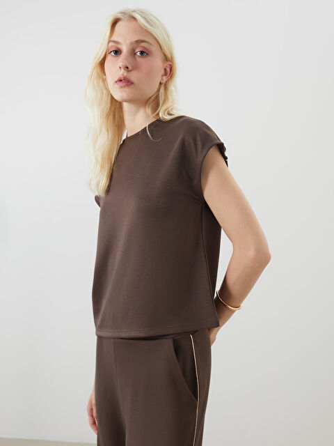 Natuvera Bisiklet Yaka Kadın Tişört - S5R374Z8-ZYF