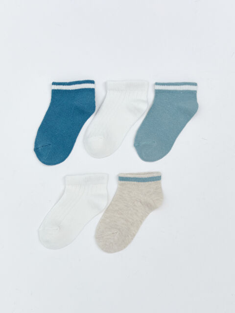 LCW baby Basic Erkek Bebek Patikli Çorap 5'li - S5R382Z1-DKK