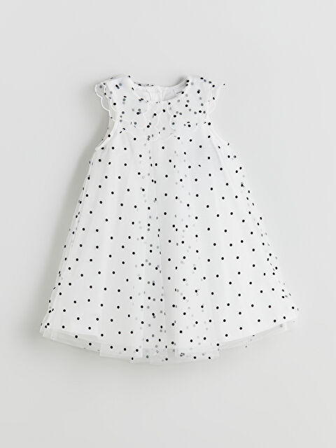 LCW Kids Puantiyeli Kız Çocuk Dantel Elbise - S5R447Z1-LRA