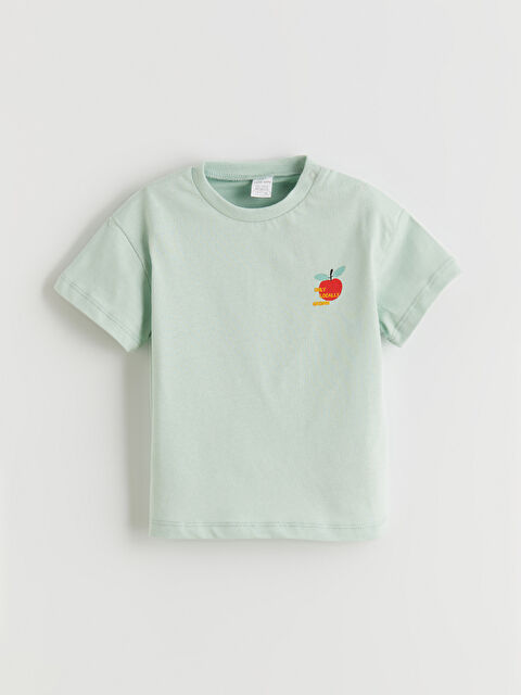 LCW baby Bisiklet Yaka Erkek Bebek Tişört