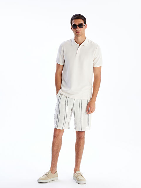 LCW Vision Standart Kalıp Çizgili Erkek Şort - S5R521Z8-R9J