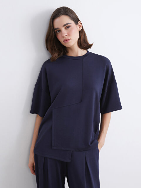 Natuvera Bisiklet Yaka Kadın Tişört