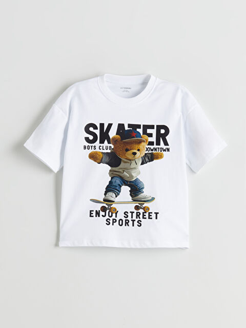 LCW Kids Bisiklet Yaka Erkek Çocuk Tişört - S5R648Z1-Q6K