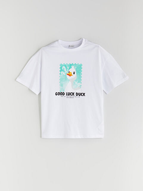 LCW Kids Bisiklet Yaka Kız Çocuk Tişört - S5R709Z4-Q6K