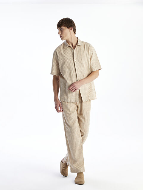 XSIDE Rahat Kalıp Keten Görünümlü Erkek Pantolon - S5R715Z8-LF0