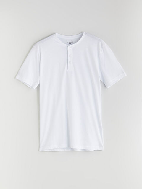 LC WAIKIKI Hakim Yaka Kısa Kollu Erkek Pijama Üst - S5R780Z8-FDU