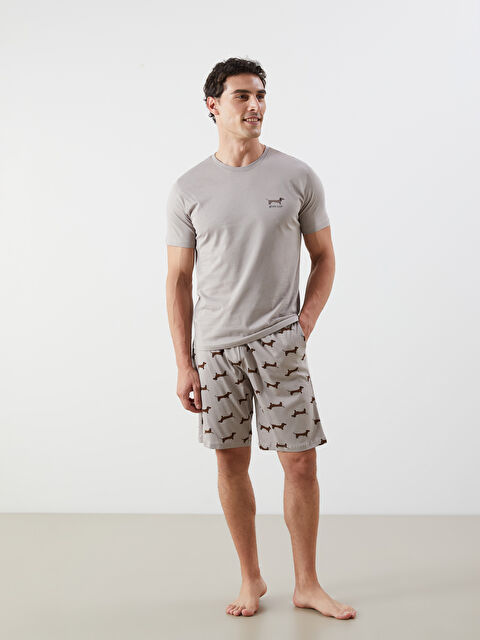 LC WAIKIKI Regular Fit Men's Short Pyjama Set - S5R825Z8-LQB