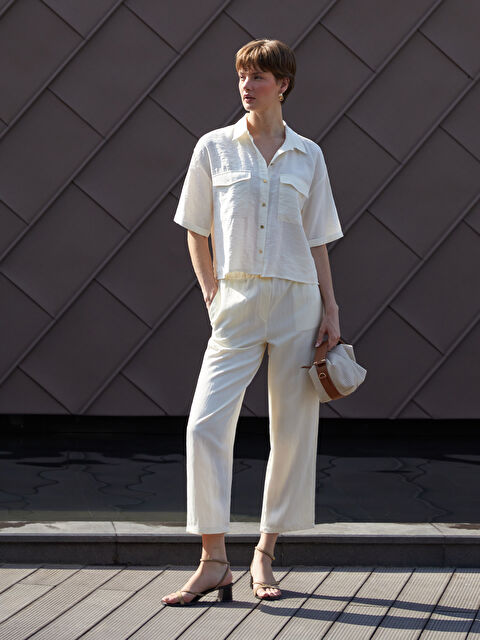 LCW Vision Beli Lastikli Kadın Pantolon - S5R832Z8-FDL