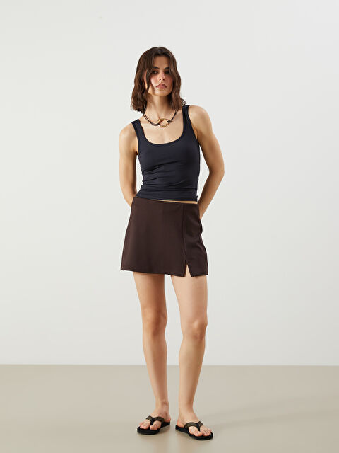 LCW Vision Standart Fit Mini Şort Etek - S5R836Z8-HJZ