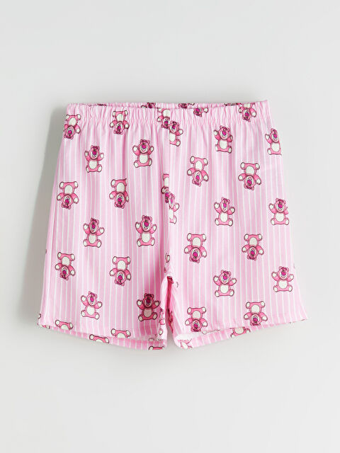 LCW Young Beli Lastikli Toy Story Baskılı Kadın Şort Pijama Altı - S5R889Z8-LT4