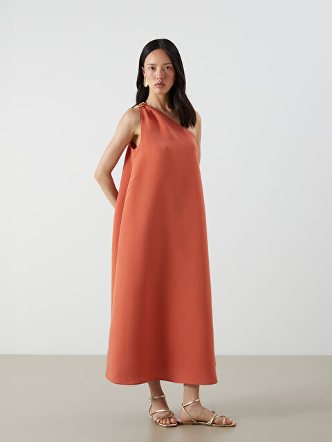 LCW Vision Tek Omuz Modal Karışımlı Elbise - S5R913Z8-HC7