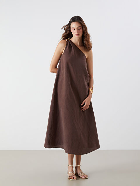 LCW Vision Tek Omuz Modal Karışımlı Elbise - S5R913Z8-R3B