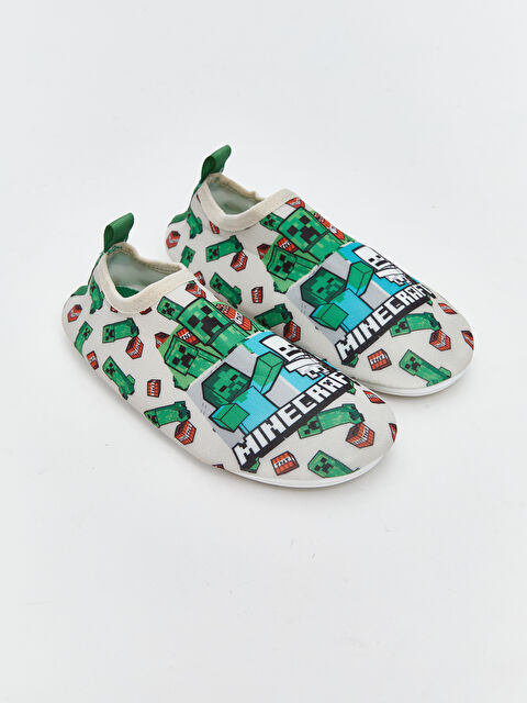 LCW STEPS Minecraft Baskılı Erkek Çocuk Deniz Ayakkabısı - S5R960Z4-LQB