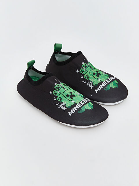 LCW STEPS Minecraft Baskılı Erkek Çocuk Deniz Ayakkabısı - S5R961Z4-UX8