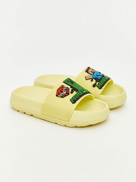 LCW STEPS Minecraft Baskılı Erkek Çocuk Terlik - S5R962Z4-FPM