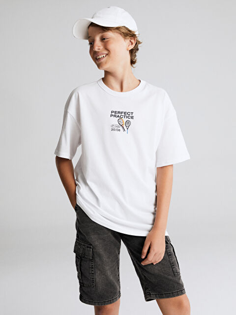 LCW Kids Bisiklet Yaka Erkek Çocuk Tişört - S5RA08Z4-Q6K