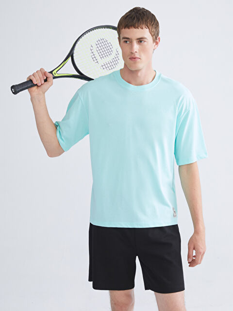 XSIDE ACTIVE Bisiklet Yaka Erkek Spor Tişört - S5RA51Z8-DUL