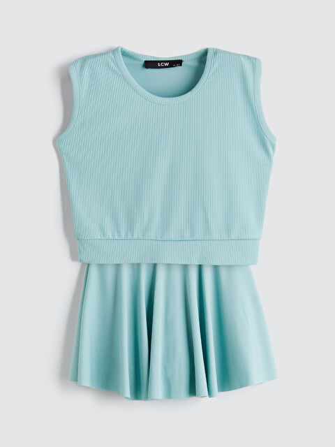 LCW Kids Bisiklet Yaka Kız Çocuk Atlet ve Etek - S5RA65Z4-CT0