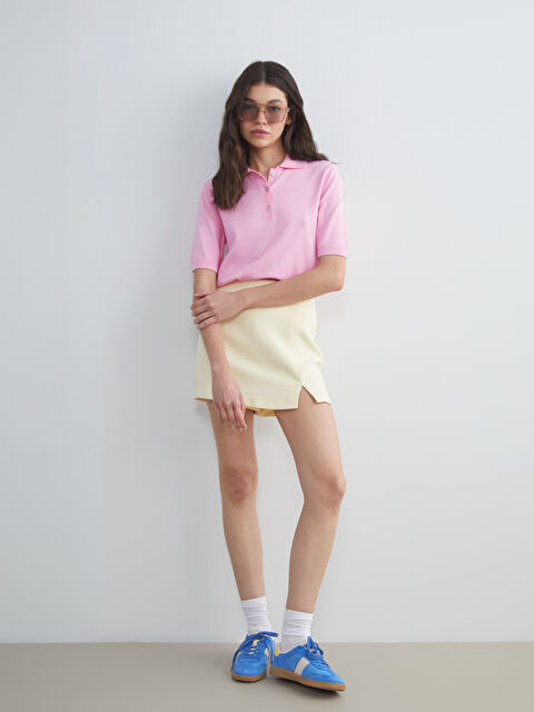 XSIDE Beli Fermuarlı Şort Etek - S5RA90Z8-CRK