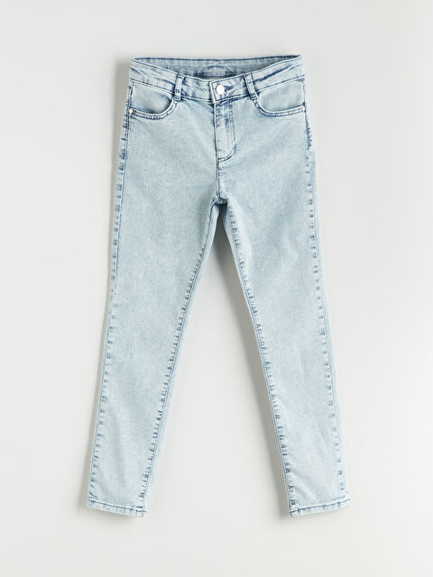 LCW Kids Super Skinny Fit Kız Çocuk Jean Pantolon - S5RB97Z4-SHK