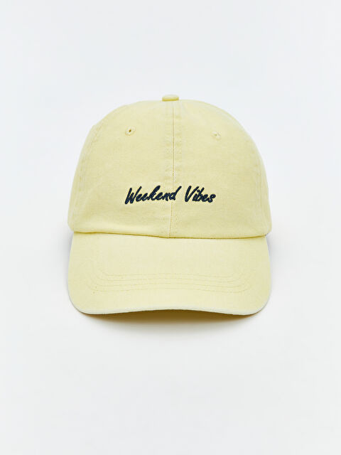 LCW ACCESSORIES მოქარგული მამაკაცების ბეისბოლის კეპი - S5RC23Z8-ZRY