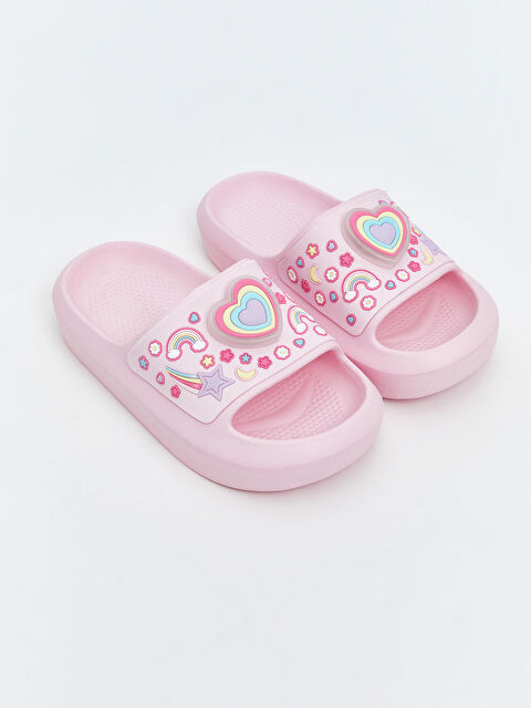 LCW STEPS Tek Bantlı Baskılı Kız Çocuk Terlik - S5RC98Z4-YQ2