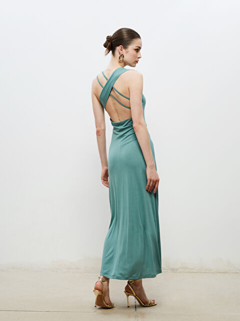 Soulife Bisiklet Yaka Sırt Pencereli Elbise - S5RD47Z8-CT0