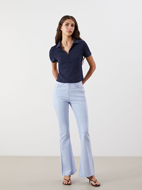 LCW Jeans Flare Kadın Jean Pantolon - S5RD80Z8-869