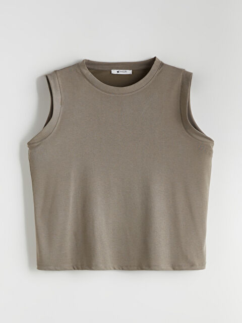 Soulife Bisiklet Yaka Modal Karışımlı Kadın Atlet - S5RE52Z8-D2T