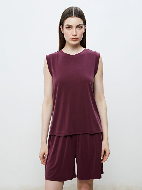 Soulife Bisiklet Yaka Modal Karışımlı Kadın Atlet - S5RE52Z8-CZF