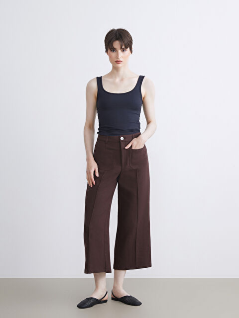 LCW Vision Dar Fit Geniş Paça Kadın Pantolon - S5RE77Z8-ZUP