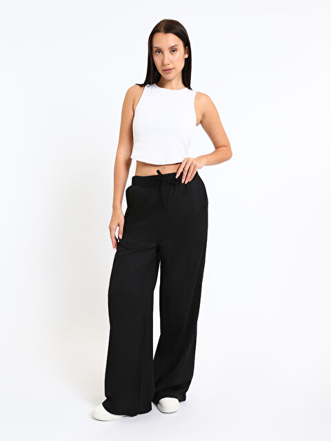 LCWAIKIKI Classic Elastic Waist Wide Leg Women's Trousers - S5RF29Z8-CVL