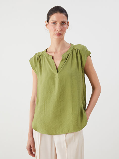 LCWAIKIKI Classic Kaçık Yaka Bluz - S5RF92Z8-HBD