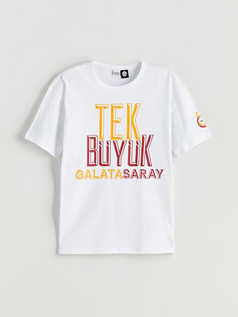 LCW Kids Bisiklet Yaka Galatasaray Baskılı Erkek Çocuk Tişört - S5RG53Z4-Q6K