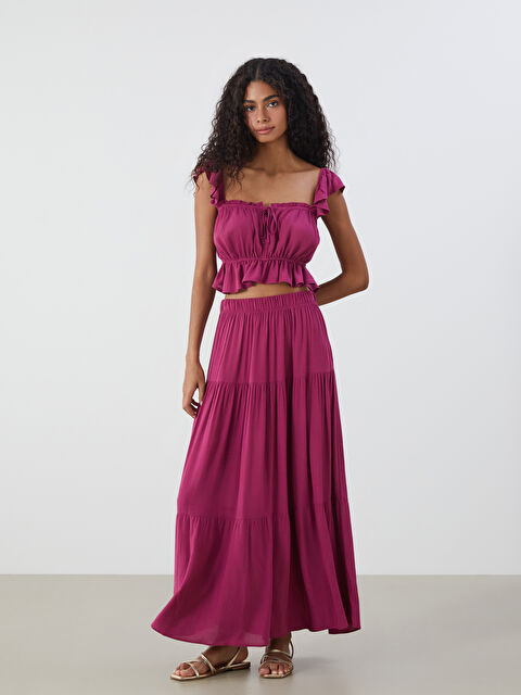 XSIDE Beli Lastikli Pileli Etek - S5RG73Z8-DTZ