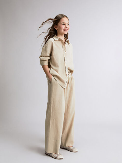 LCW Kids Beli Lastikli Kız Çocuk Pantolon - S5RH10Z4-1D3