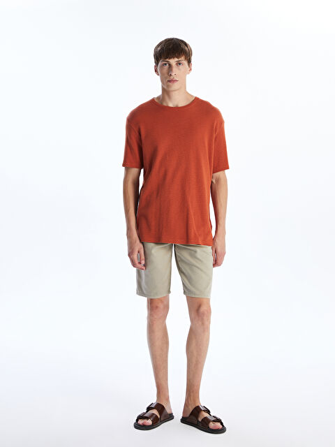 LCW Jeans Standart Kalıp Erkek Jean Şort - S5RH19Z8-QVK