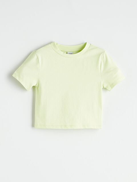 LCW Kids Bisiklet Yaka Kız Çocuk Tişört - S5RH32Z4-FSZ