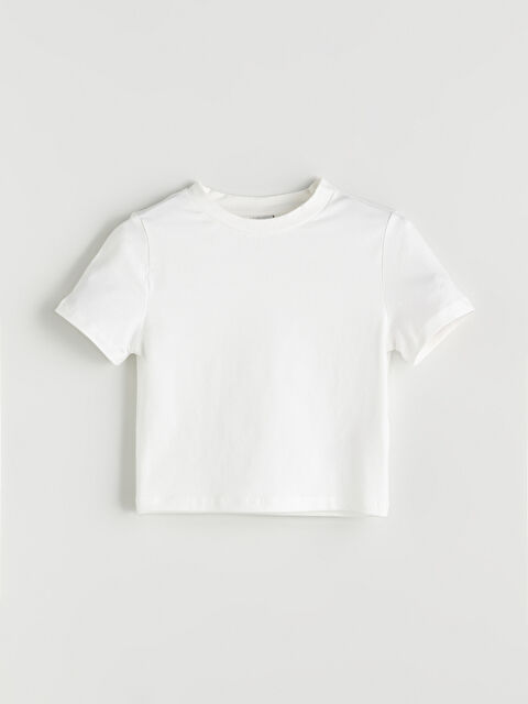 LCW Kids Bisiklet Yaka Kız Çocuk Tişört - S5RH32Z4-R9J